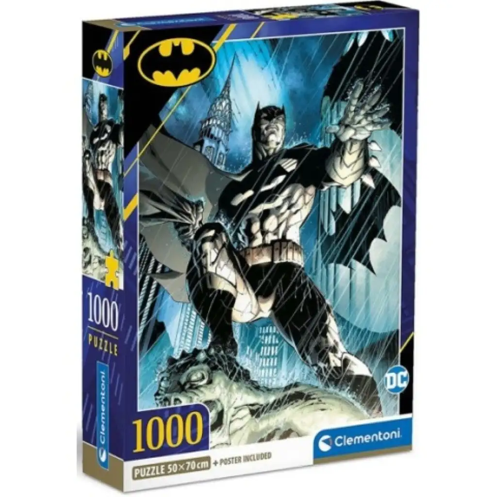 Batman HQC 1000db-os puzzle poszterrel - Clementoni kép 1