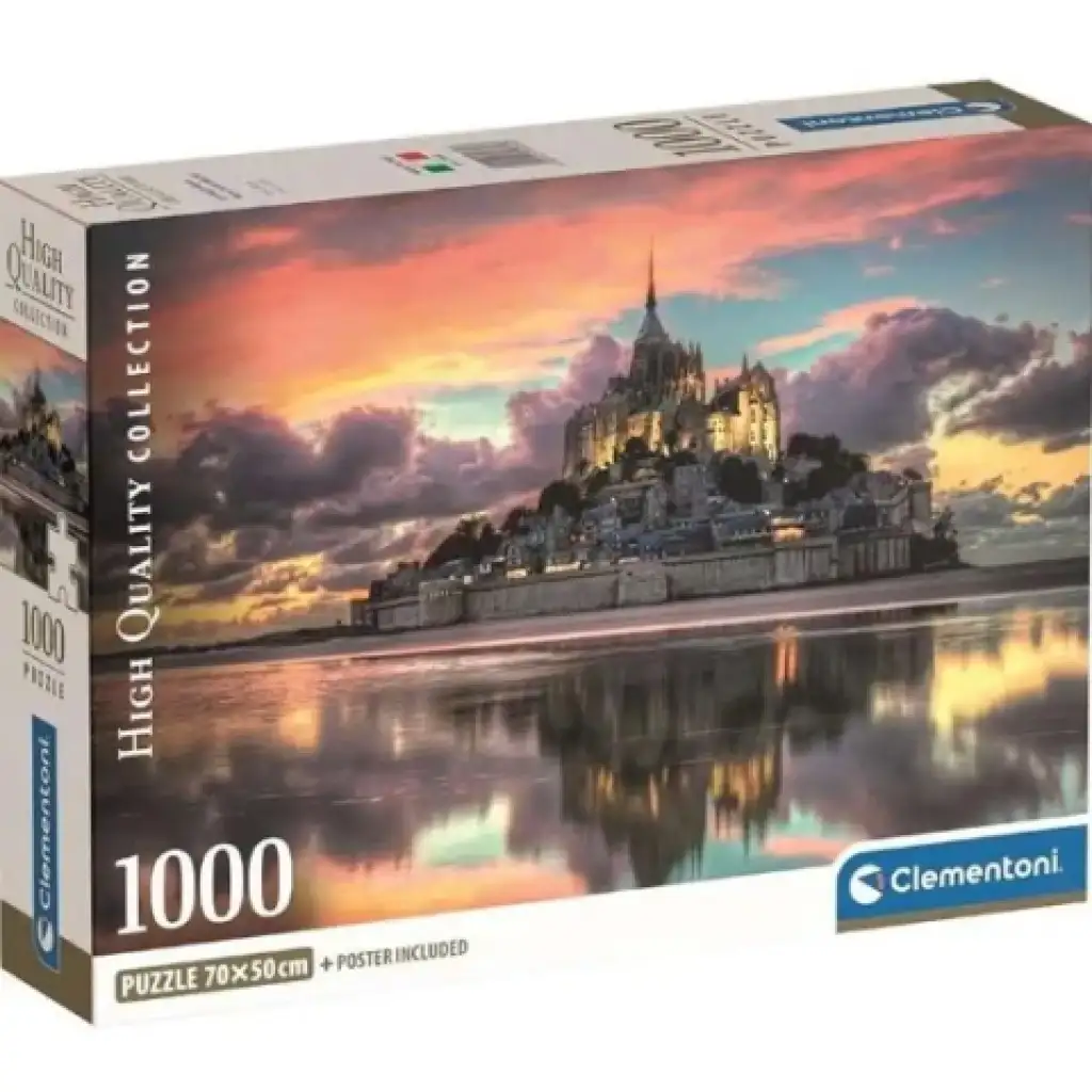 A csodálatos Mont Saint-Michel HQC 1000db-os puzzle poszterrel - Clementoni kép 1