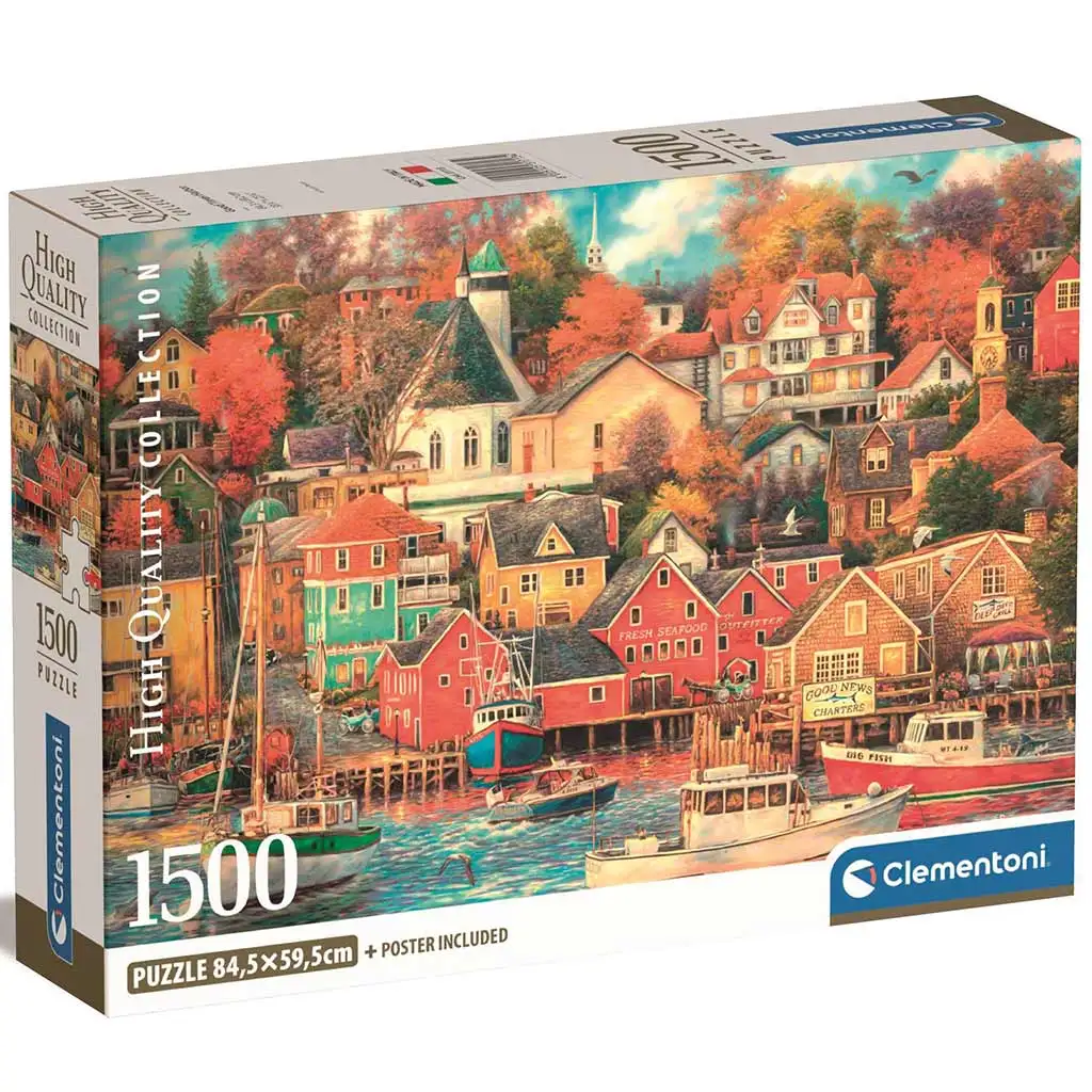 Kikötőváros 1500db-os HQC puzzle 84,5x59,5cm - Clementoni kép 1