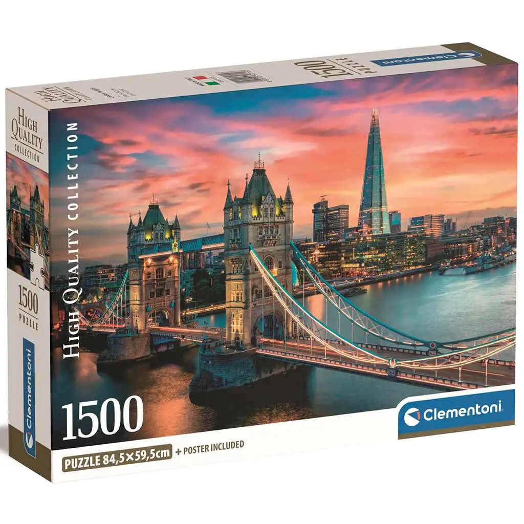 Londoni alkonyat 1500db-os HQC puzzle 84,5x59,5cm - Clementoni kép 1