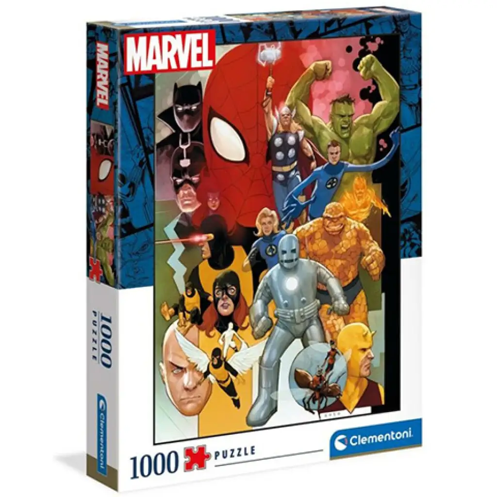 High Quality Collection: Marvel szuperhősök 80-as évek 1000db-os prémium HQC puzzle 69x50cm - Clementoni kép 1