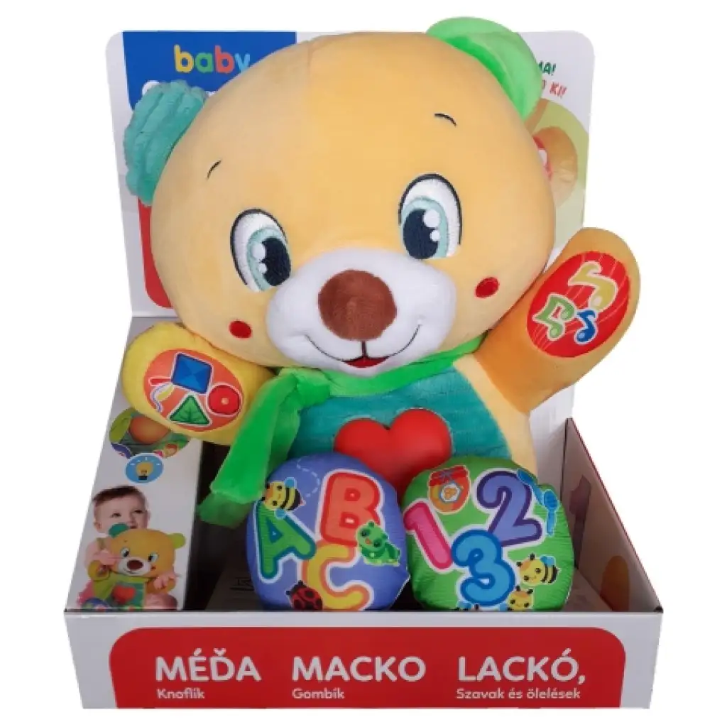 Lackó a mackó interaktív plüss maci - Clementoni kép 1