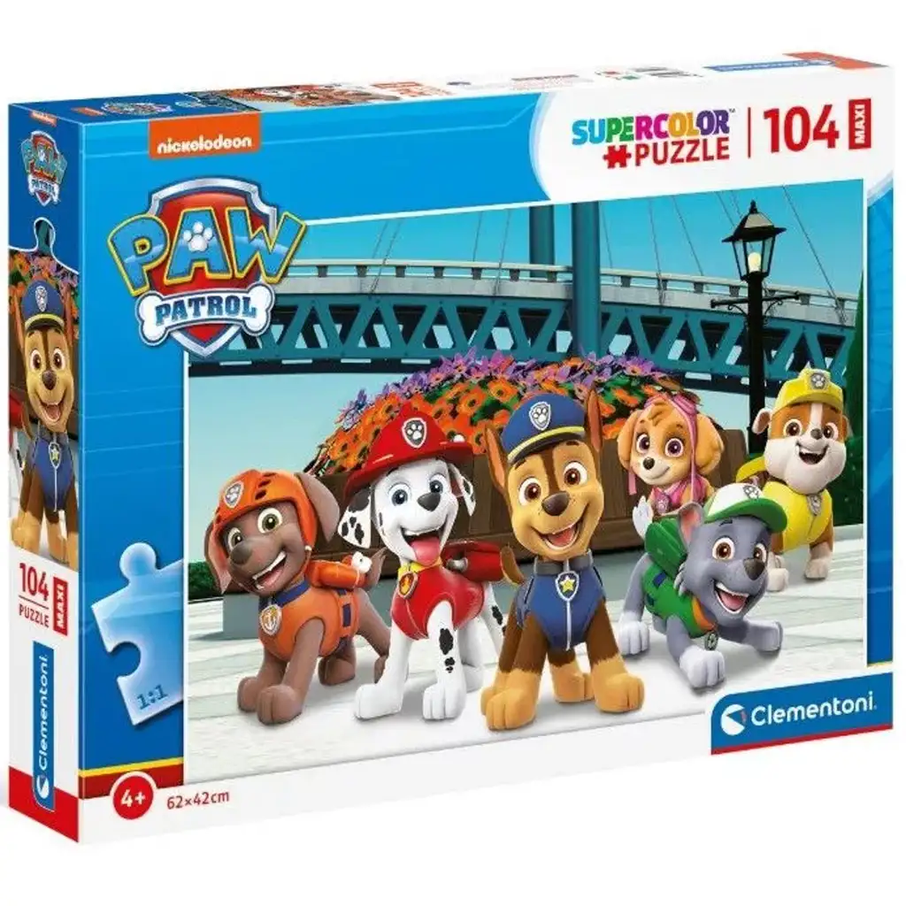 Mancs őrjárat bevetésen 104db-os maxi supercolor puzzle - Clementoni kép 1