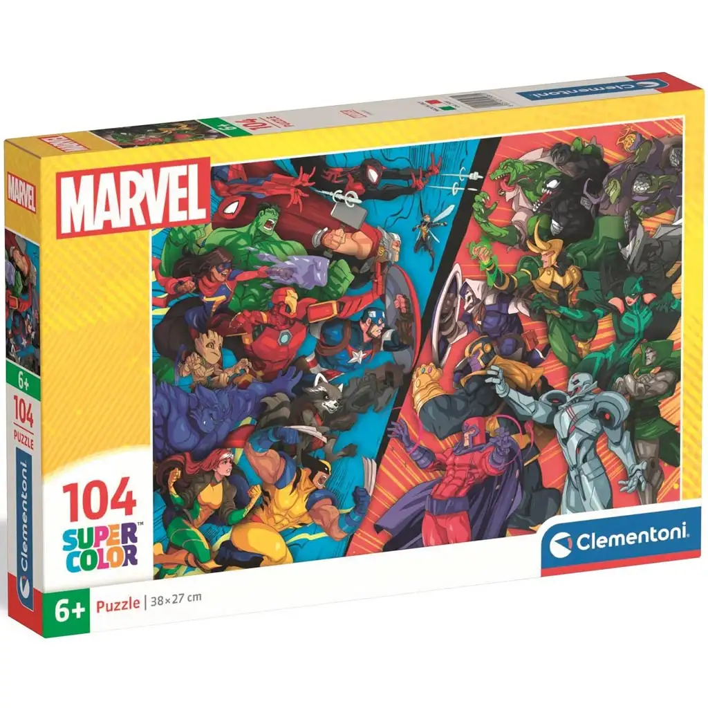Marvel: Super Color Puzzle 104 darabos - Clementoni kép 1