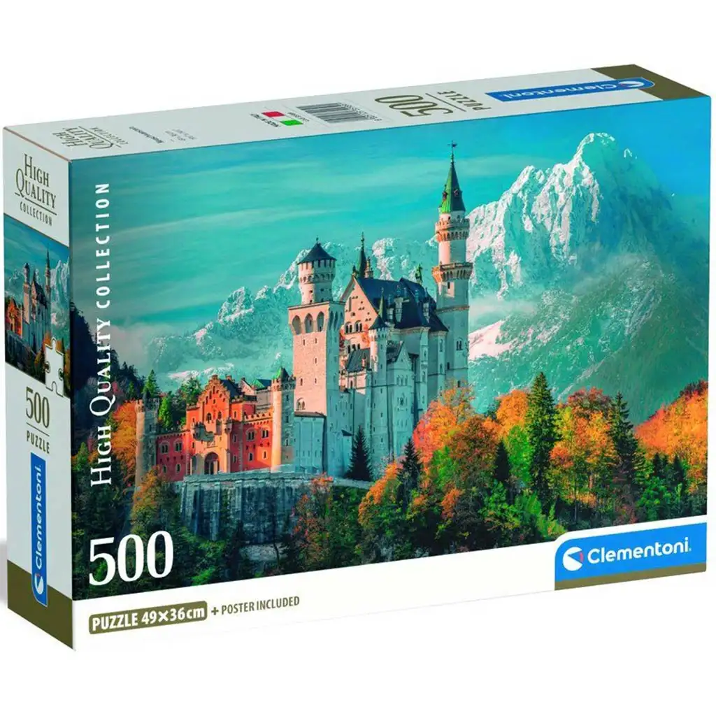 Neuschwanstein kastély, Németország HQC 500 darabos puzzle - Clementoni kép 1