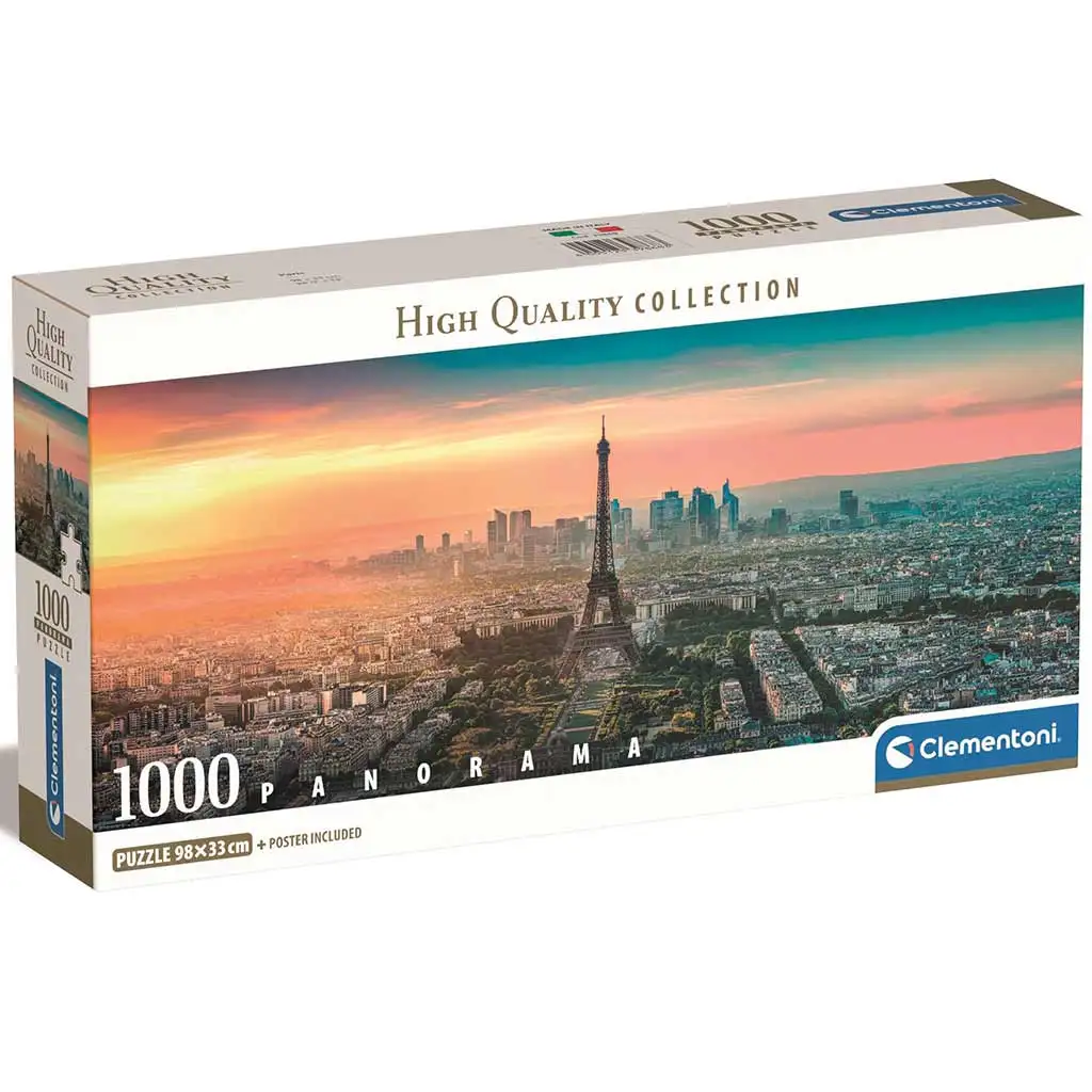 Párizs, Franciaország 1000db-os panoráma puzzle 98x33cm - Clementoni kép 1
