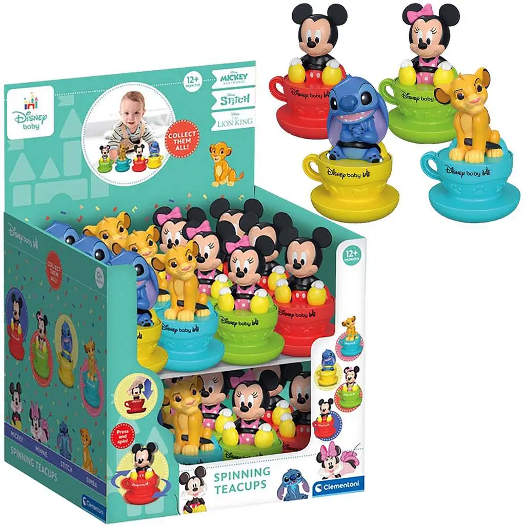 Clementoni Baby: Disney Baby pörgethető karakter figurák négyféle változatban 1db kép 3