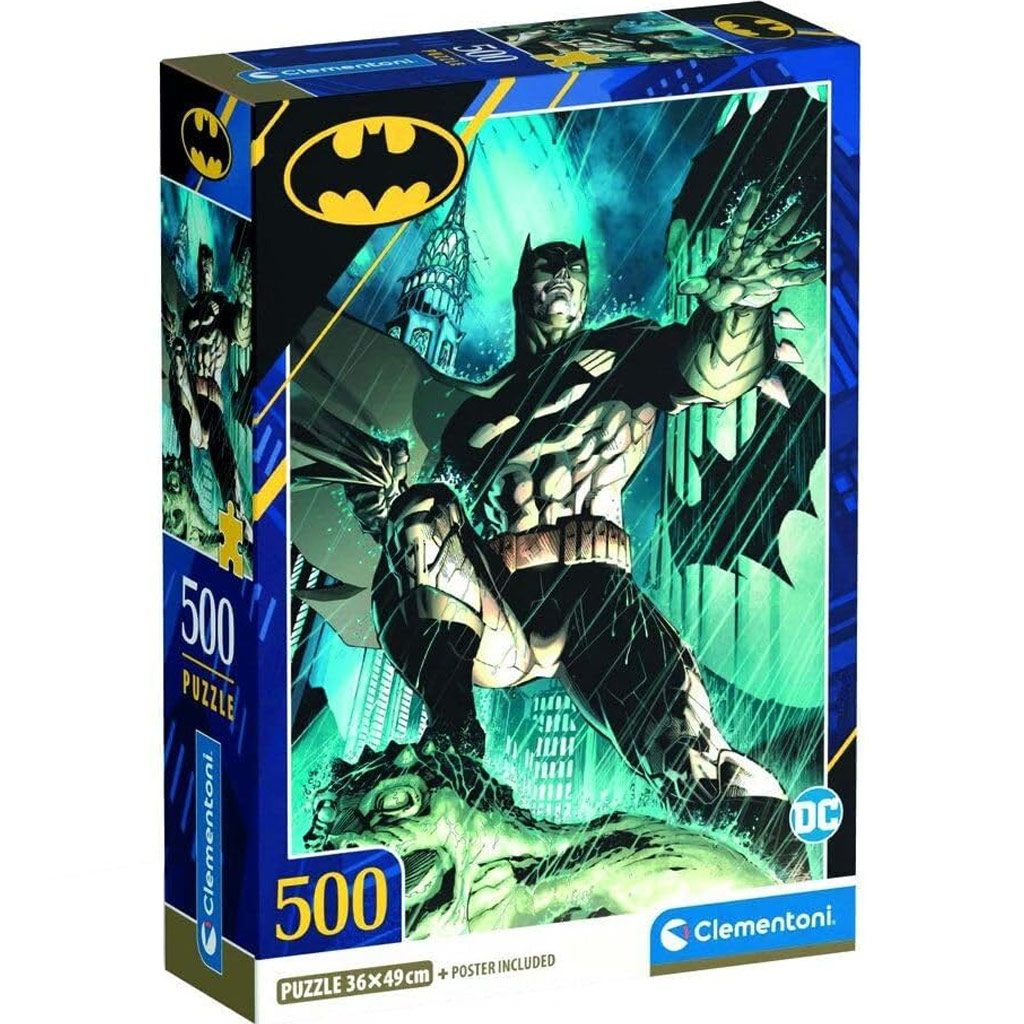 DC Comics Batman az esőben 500db-os puzzle - Clementoni kép 1