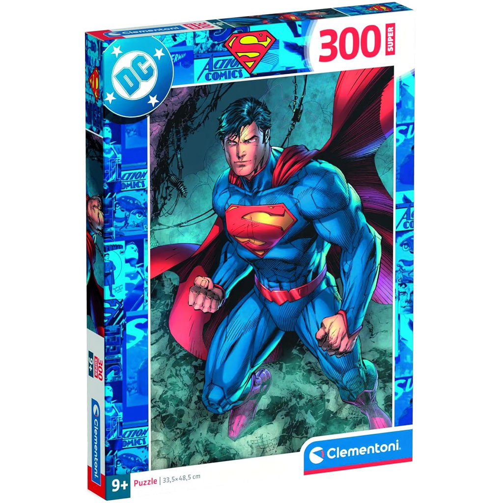 DC Comics Superman akcióban 300db-os puzzle - Clementoni kép 1