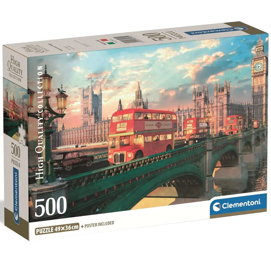Westminster híd naplementében 500db-os HQC kompakt puzzle - Clementoni kép 1