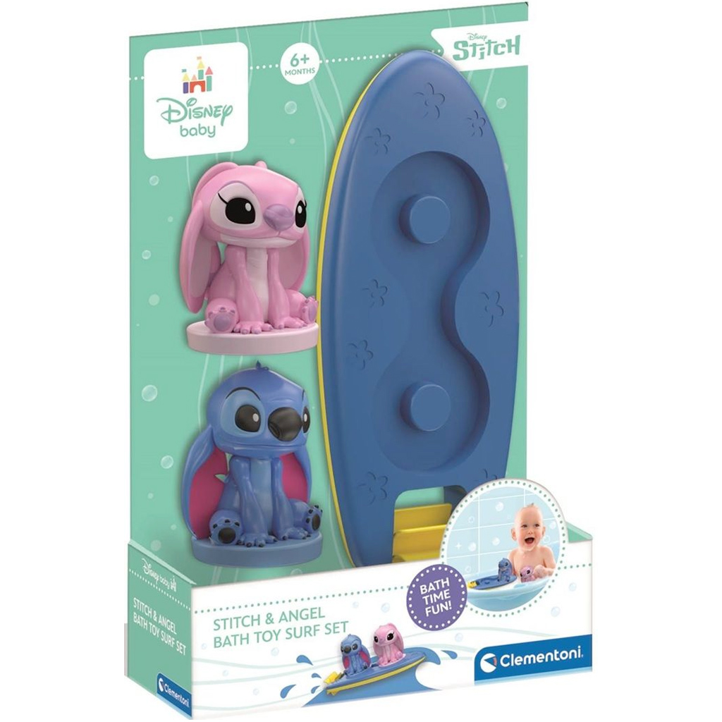 Stitch és Angel szörfdeszkával fürdőjáték - Clementoni baby kép 1