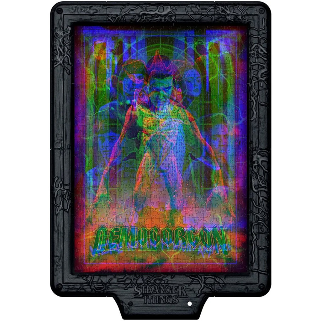 Stranger Things: Demogorgon vadászata 520db-os puzzle kerettel és RGB LED világítással - Clementoni kép 2