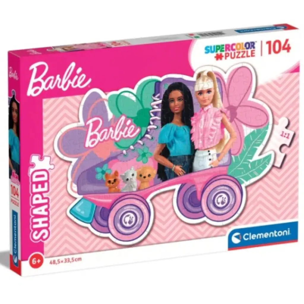 Barbie görkorcsolya Supercolor 104db-os puzzle - Clementoni kép 1
