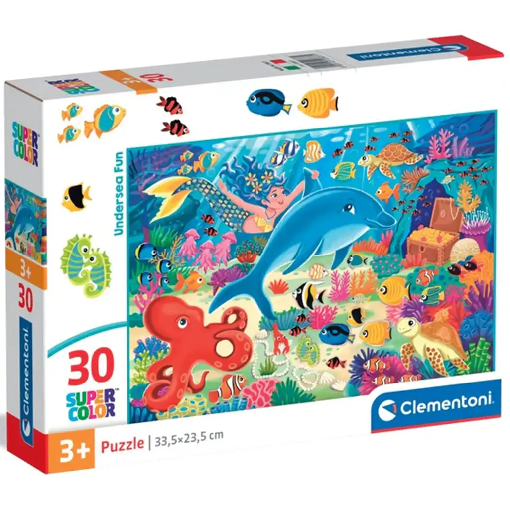 Tenger alatti kalandok 30db-os supercolor puzzle - Clementoni kép 1