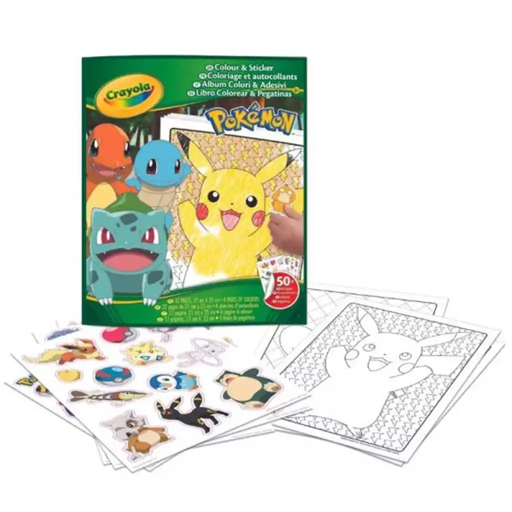 Crayola: Color & Sticker - Pokémon foglalkoztató kép 1