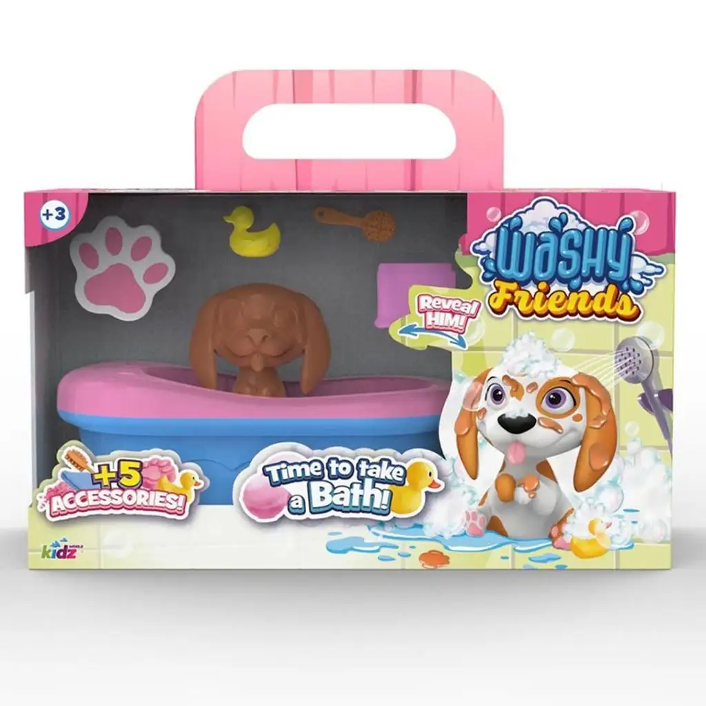 Washy Friends: Color Reveal pancsoló Beagle kutyus káddal és kiegészítőkkel kép 1
