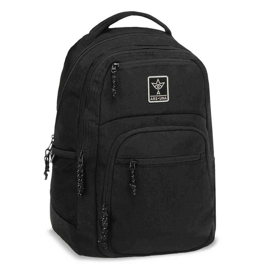 Ars Una: Cordura Black AU-5 fekete iskolatáska, hátizsák 33x49x23cm kép 1