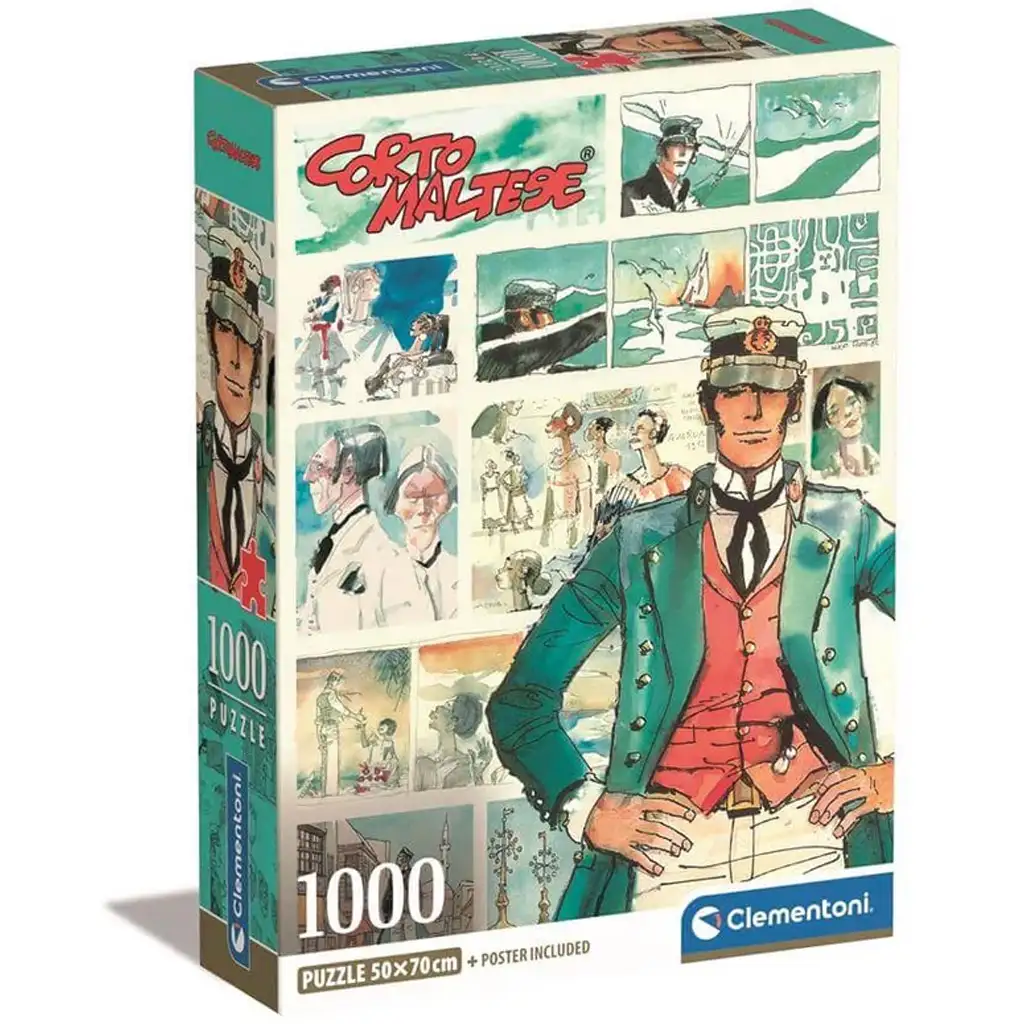 Corto Maltese képregényes HQC 1000 db-os puzzle poszterrel - Clementoni kép 1