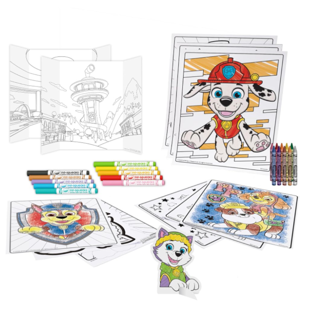 Crayola: Mancs őrjárat 5 az 1-ben 60db-os foglalkoztató kreatív kifestő szett kép 2