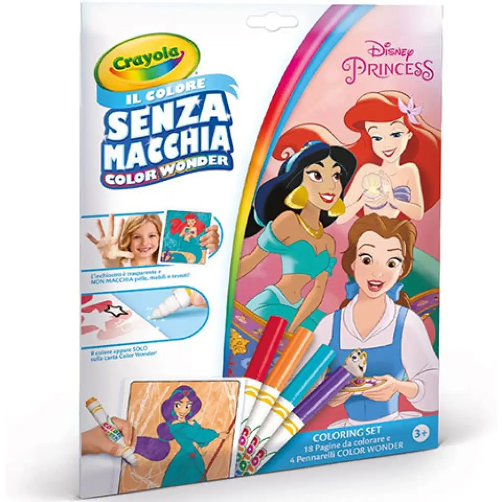 Crayola: Color Wonder Disney hercegnők maszatmentes kifestő kép 1
