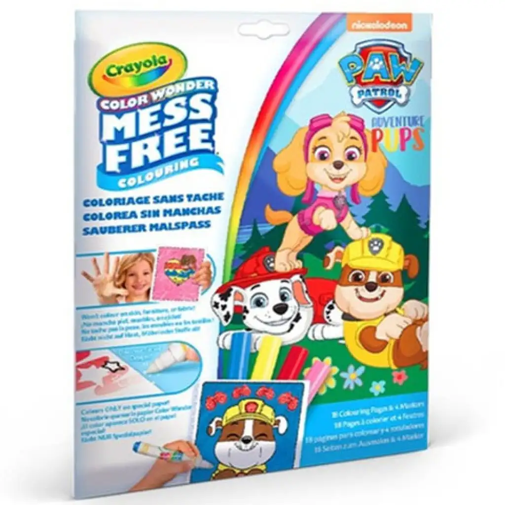 Crayola: Color Wonder Mancs őrjárat maszatmentes kifestő kép 1