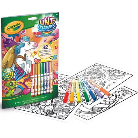 Crayola: Color & Activity állatkornis foglalkoztató 7 db filctollal kép 1