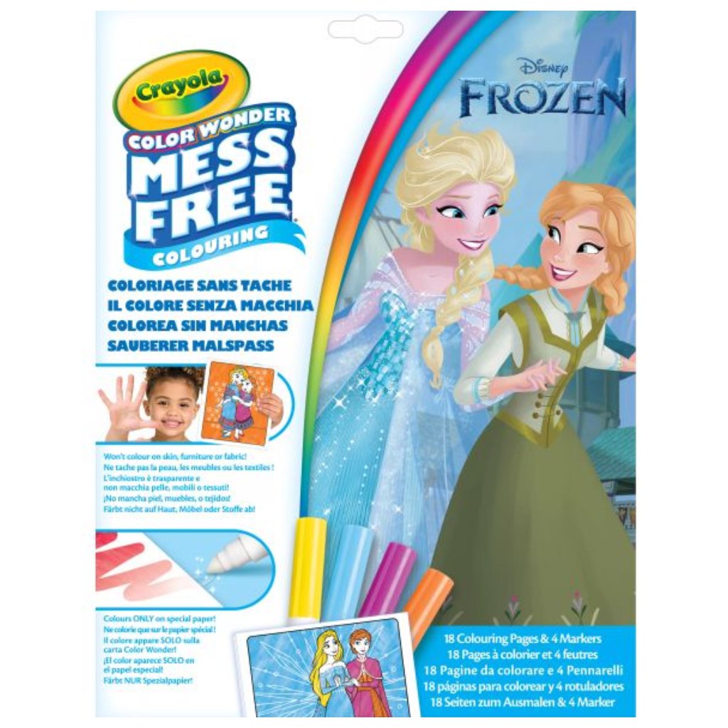 Crayola Color Wonder: Jégvarázs maszatmentes kifestő készlet mappában kép 1