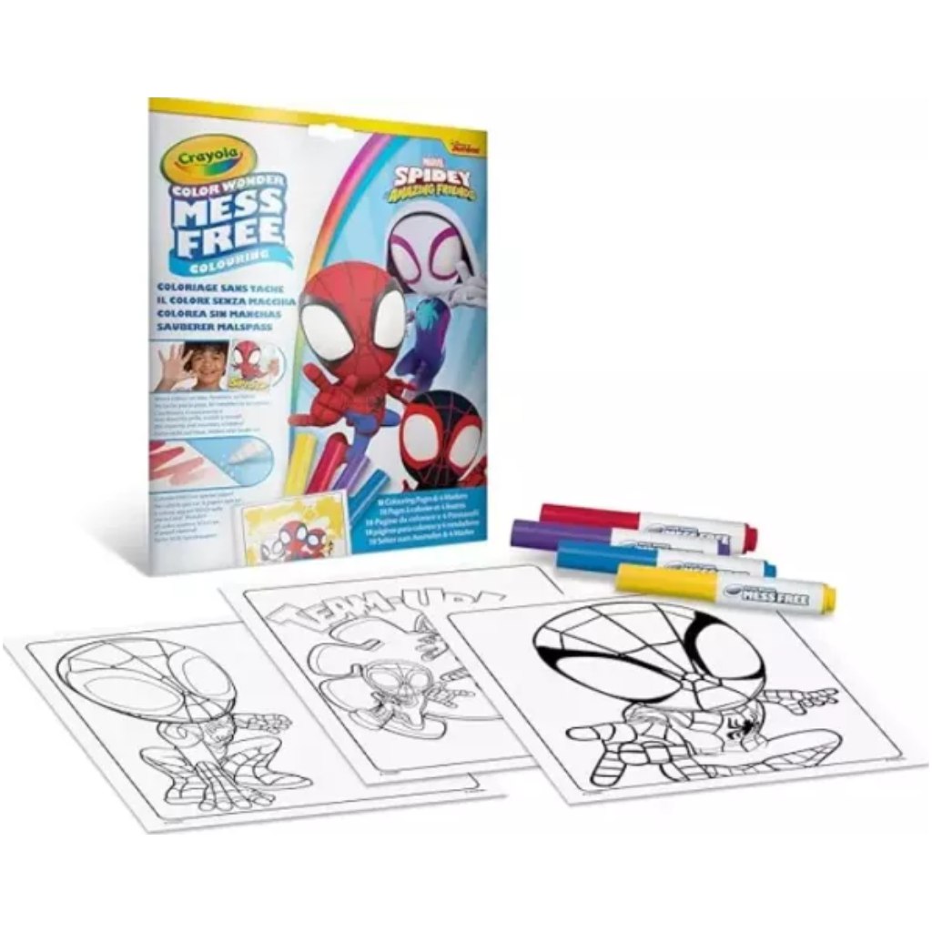 Crayola: Color Wonder Póki maszatmentes kifestő készlet mappában kép 1