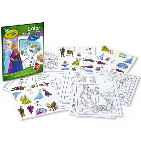 Crayola: Jégvarázs 2 színező, kifestő és matricázó füzet kép 2