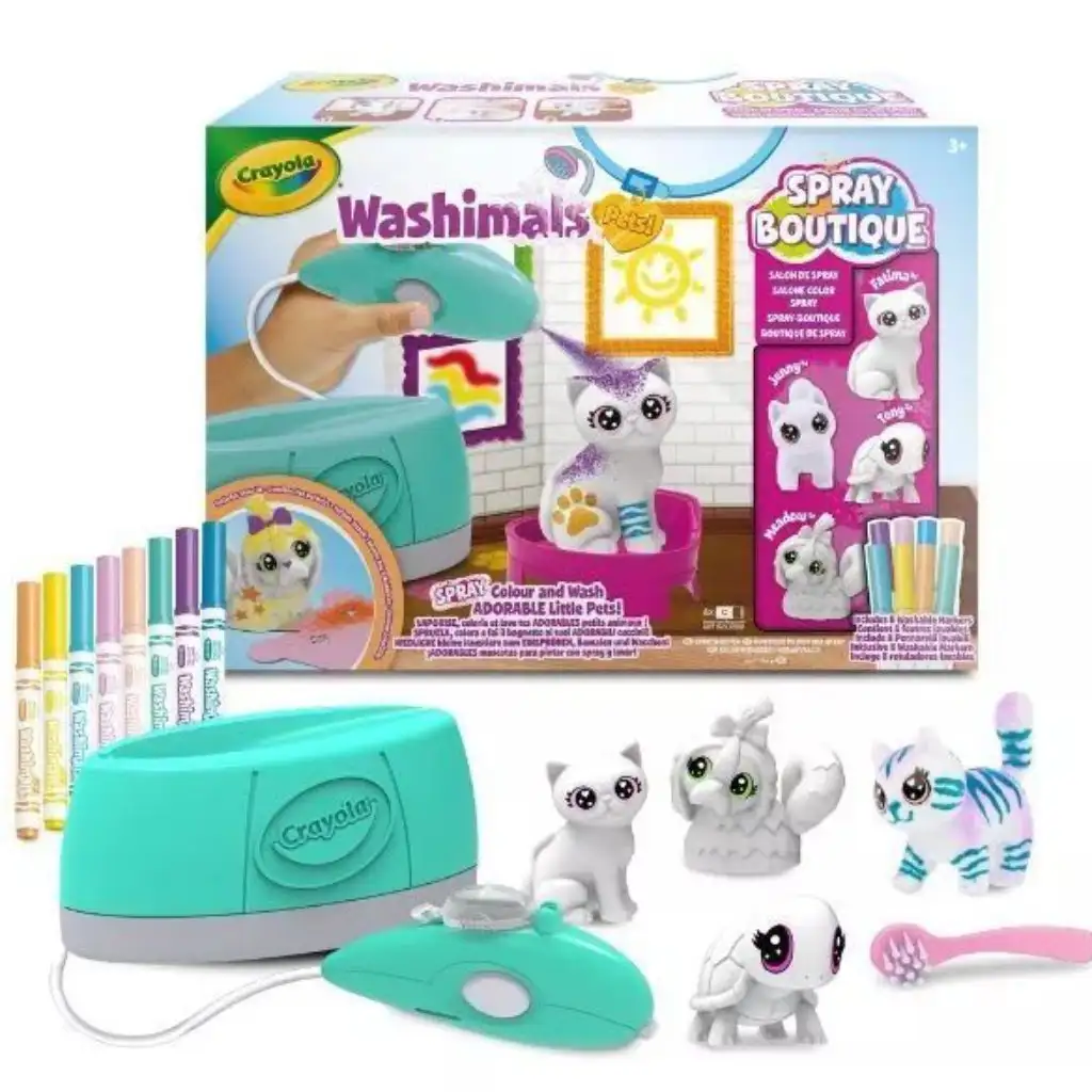 Crayola: Washimals Kisállat szalon festékszóróval kép 1