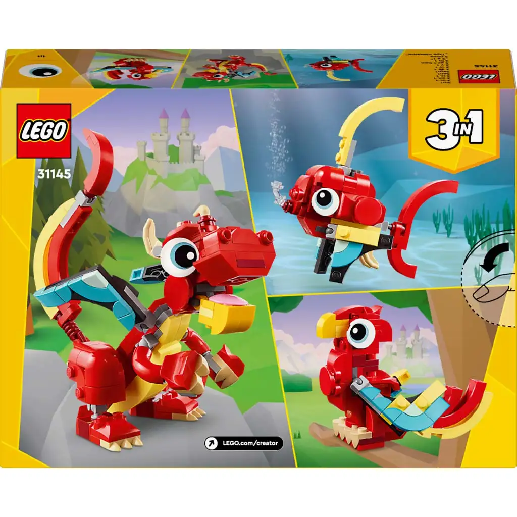 LEGO® Creator: Vörös sárkány (31145) kép 2