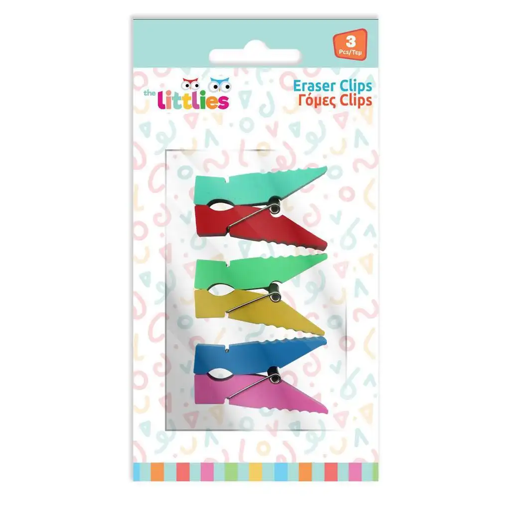 The Littlies: Csipesz alakú radír 3db-os szett kép 1