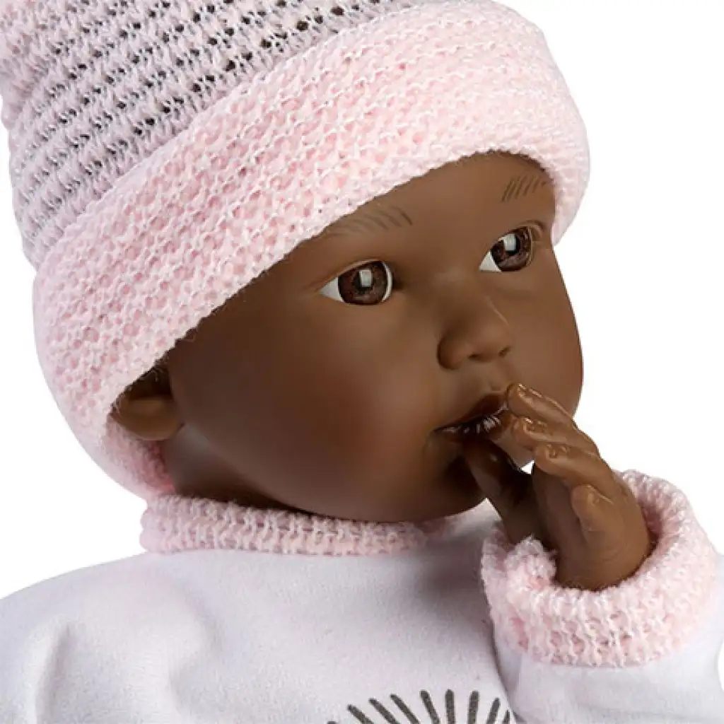 Llorens: Cuca síró afroamerikai baba 30 cm kép 2