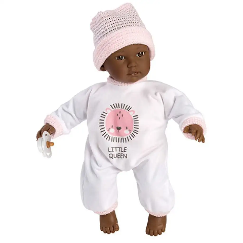 Llorens: Cuca síró afroamerikai baba 30 cm kép 3