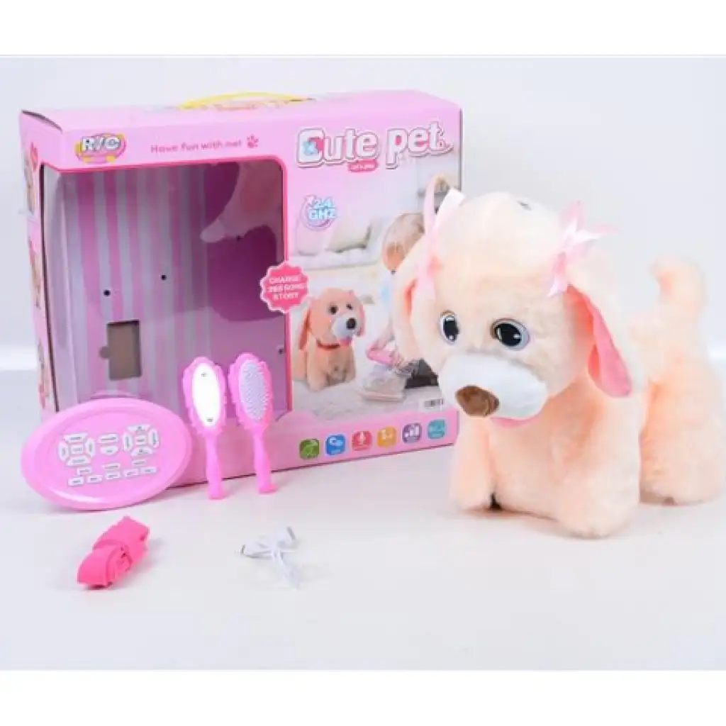 RC Cute Pet: Távirányítós Pomerániai kutyus kiegészítőkkel 2.4GHz-es kép 1