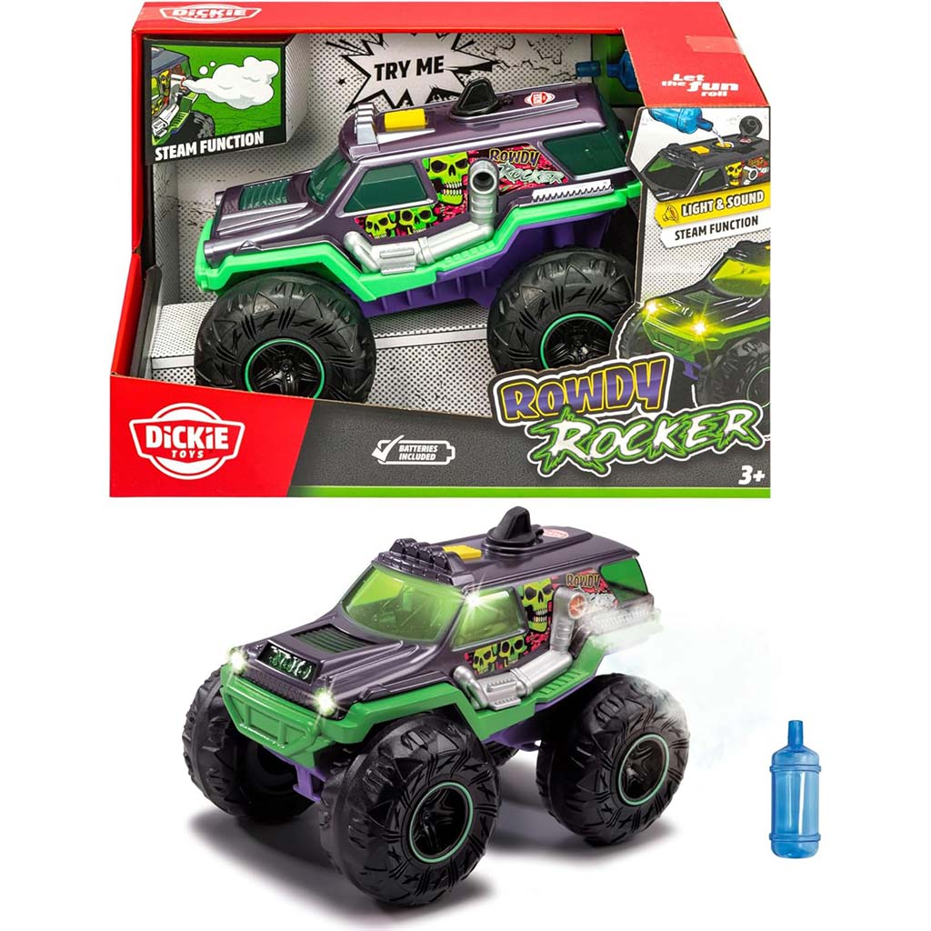 Rowdy Rocker monster truck fénnyel és hanggal - Dickie Toys kép 1