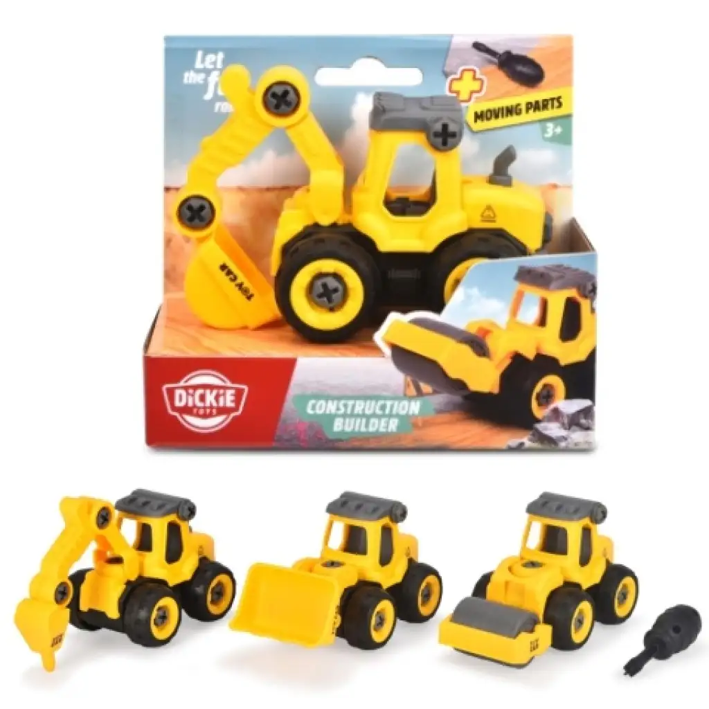 Dickie Toys: Szerelhető munkagépek több változatban - Simba Toys kép 1