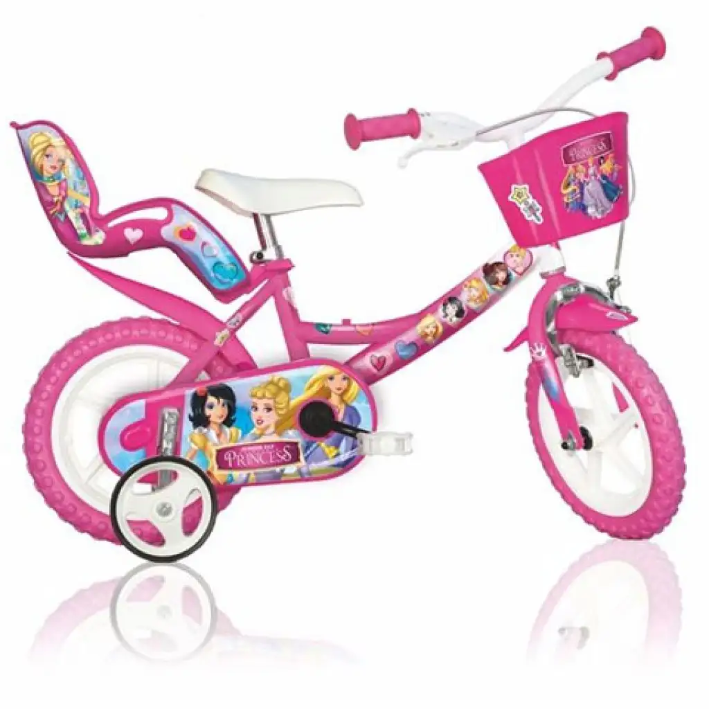 Princess rózsaszín gyerek bicikli 12-es méretben - Dino Bikes kerékpár kép 1