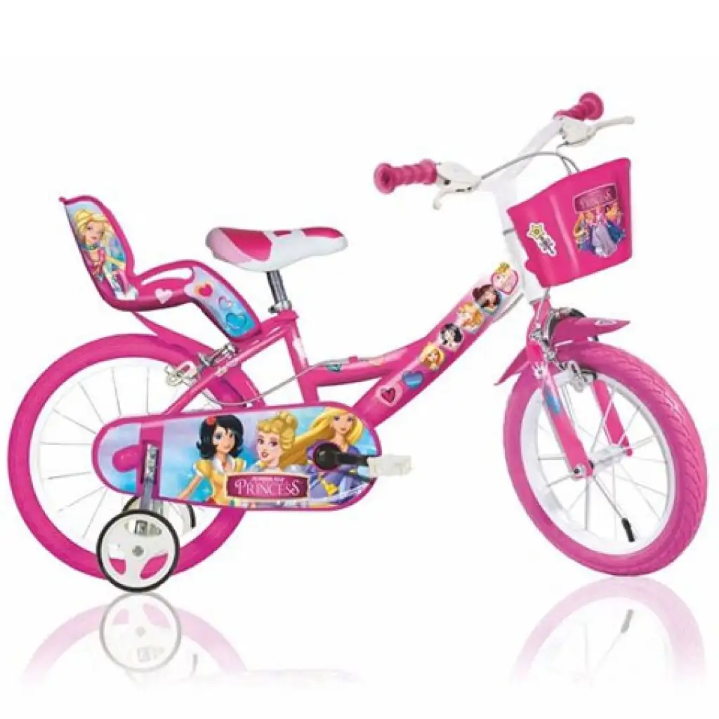 Princess rózsaszín gyerek bicikli 16-os méretben - Dino Bikes kerékpár kép 1
