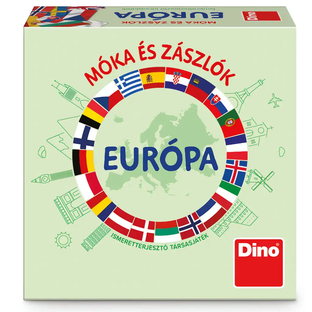 Móka és Zászlók társasjáték - Dino kép 1