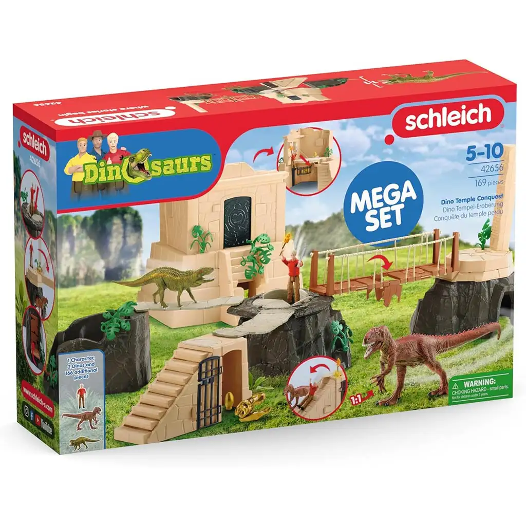 Schleich: Dínó Templom legyőzése szett (42656) kép 1