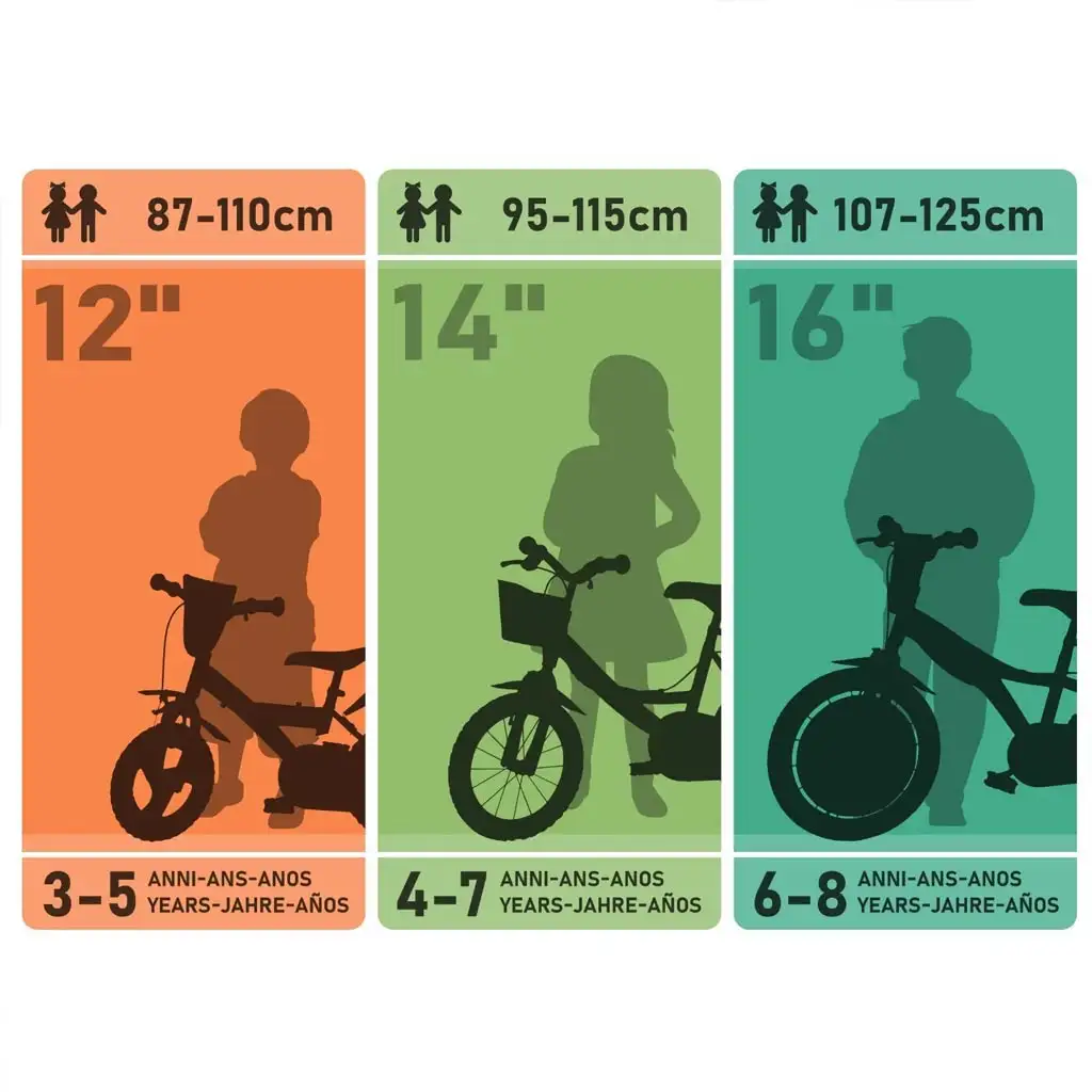 Bluey 12” gyerek bicikli kulacstartóval és oldalkerekekkel fehér-kék-zöld színben – Dino Bikes kerékpár kép 6