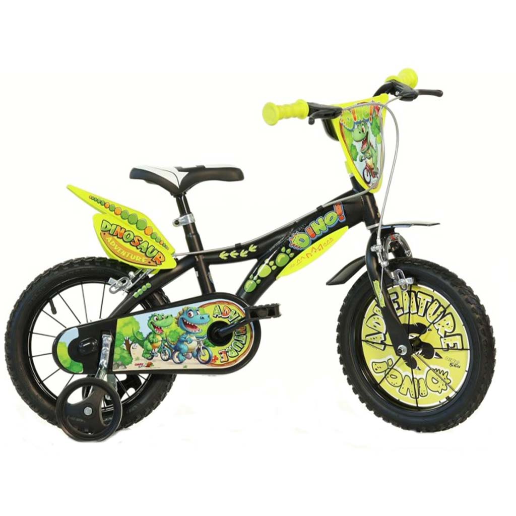 Dinosaur Adventure dinós gyerek bicikli 14-es méretben - Dino Bikes kerékpár kép 1