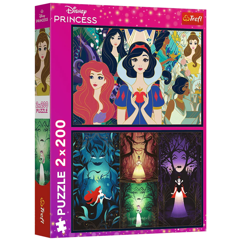 Disney elbűvölő hercegnők 2x200db-os puzzle - Trefl kép 1