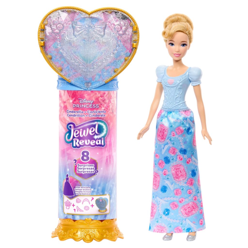 Disney Hercegnők: Csupaszív meglepetés baba - Hamupipőke - Mattel kép 1