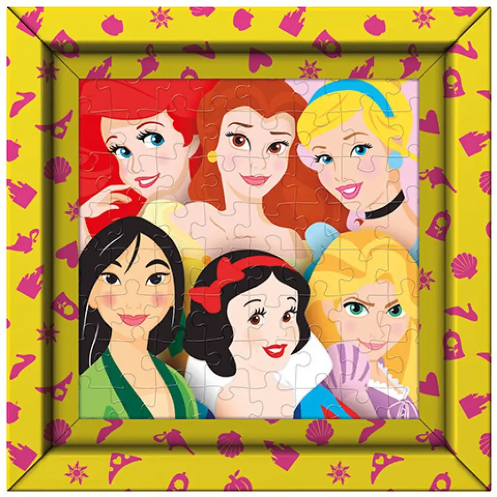 Disney hercegnők 60db-os puzzle kerettel - Clementoni kép 1