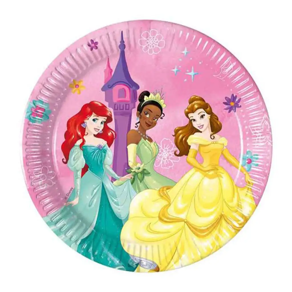 Disney Hercegnők 8db-os papírtányér szett 20cm-es kép 1