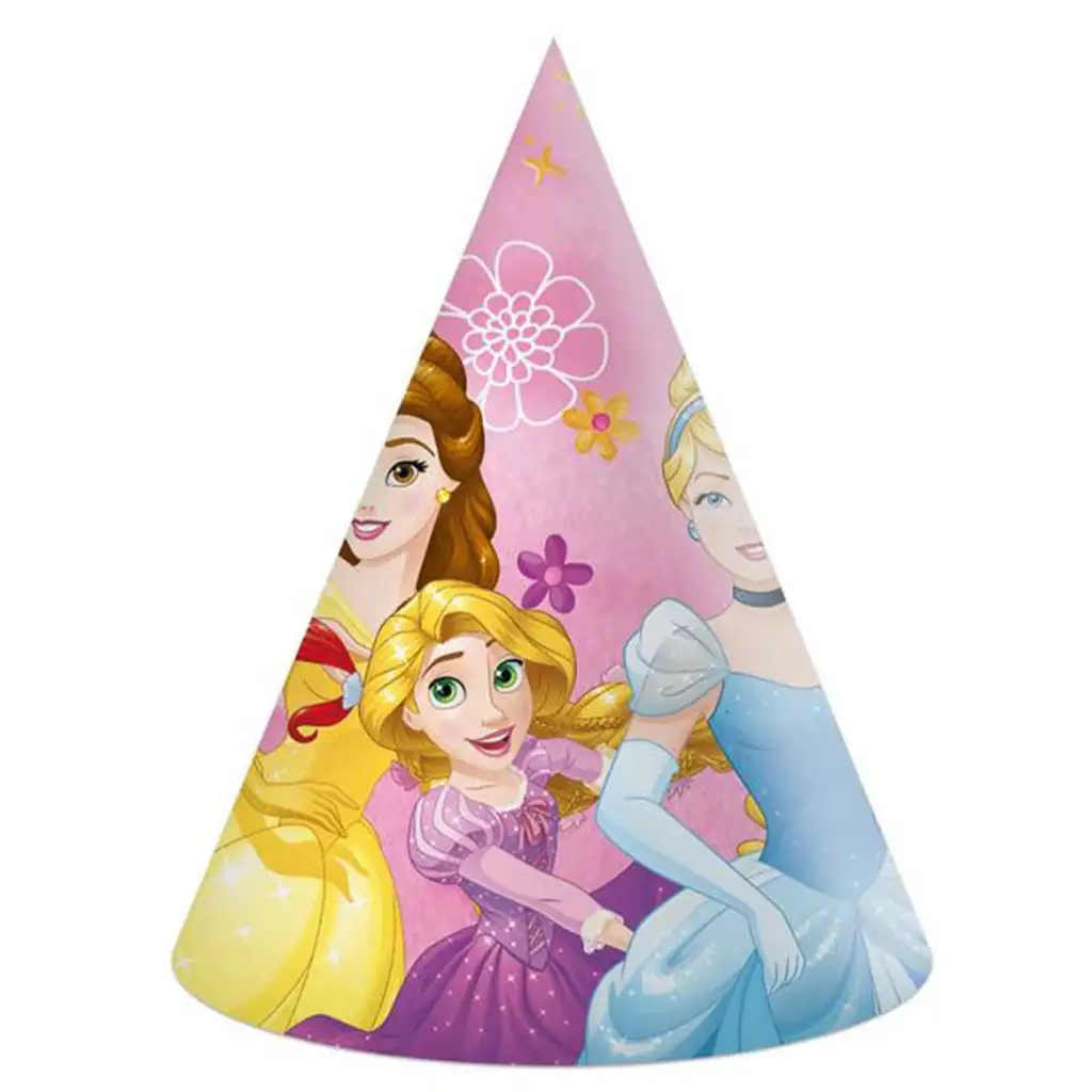 Disney Hercegnők papír party kalap 6db-os szett kép 1