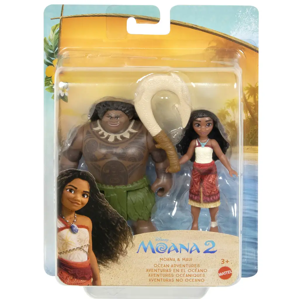 Disney Hercegnők: Vaiana 2 - Vaiana és Maui figura játékszett - Mattel kép 1