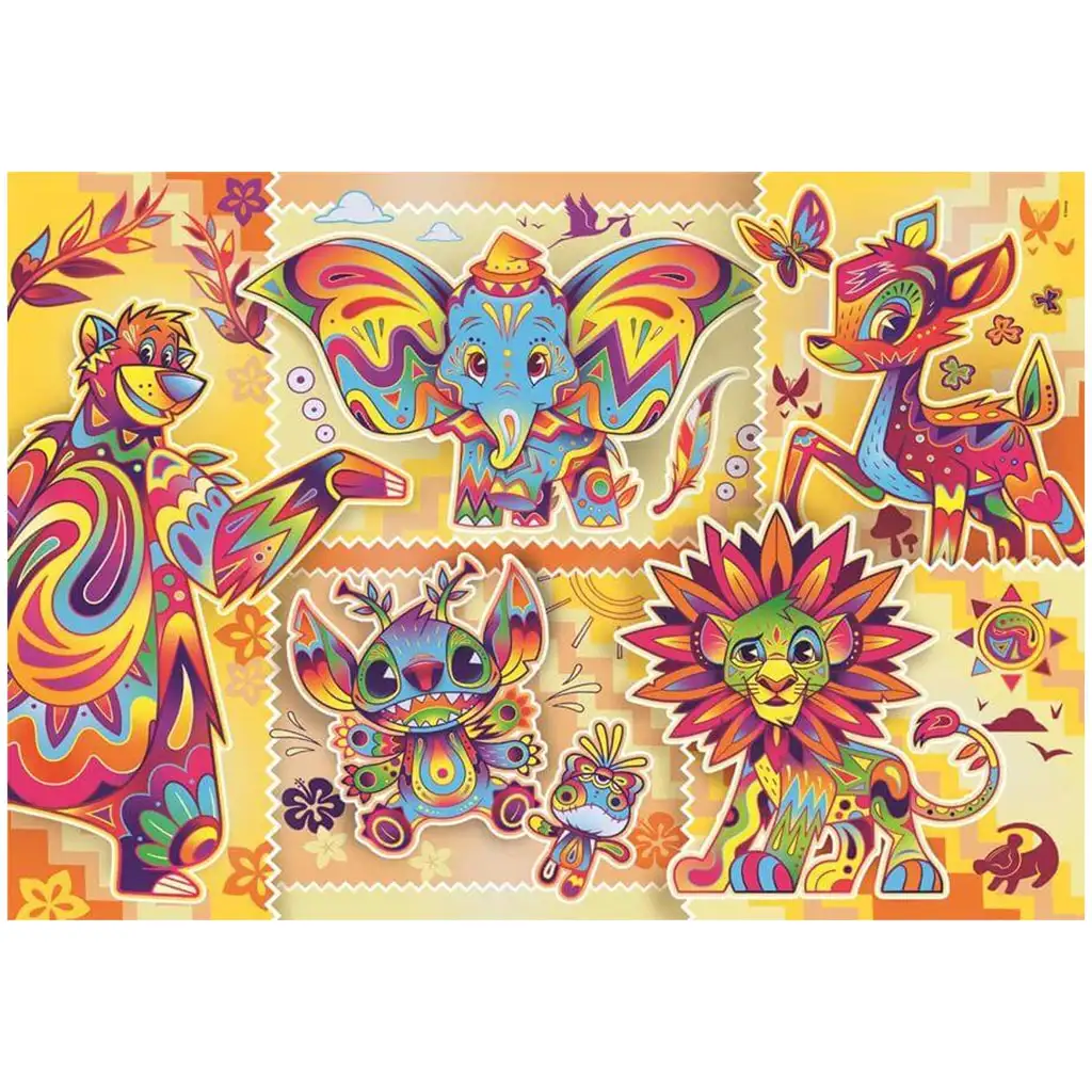 Disney - Klasszikus karakterek 1000 db-os puzzle poszterrel - Clementoni kép 2
